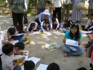 Les enfants de l’école de Trang Chanh